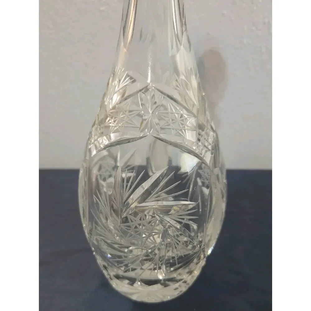 Vintage Lausitzer 24% Lead Crystal Decanter Made in German Democratic Republic